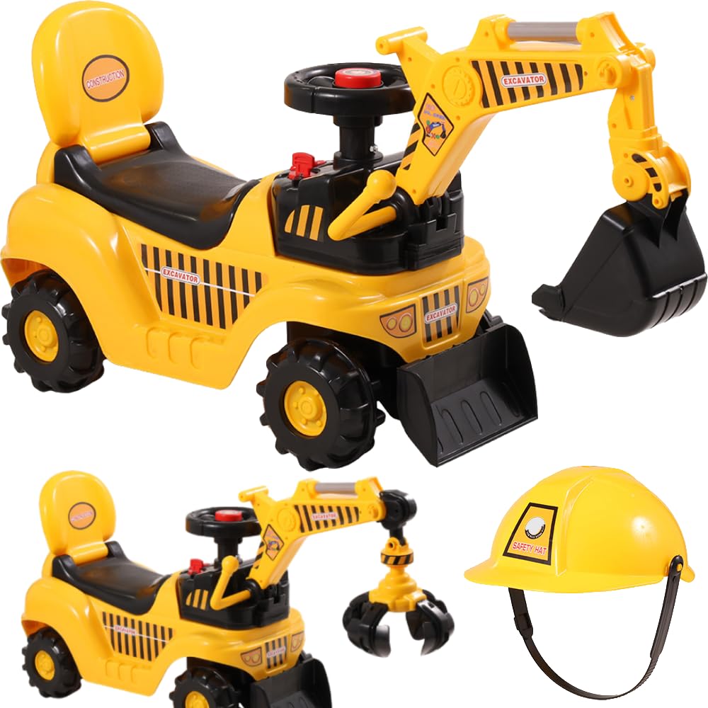 Amazon.co.jp: life_mart 子供用 足けり 乗用ショベルカー
