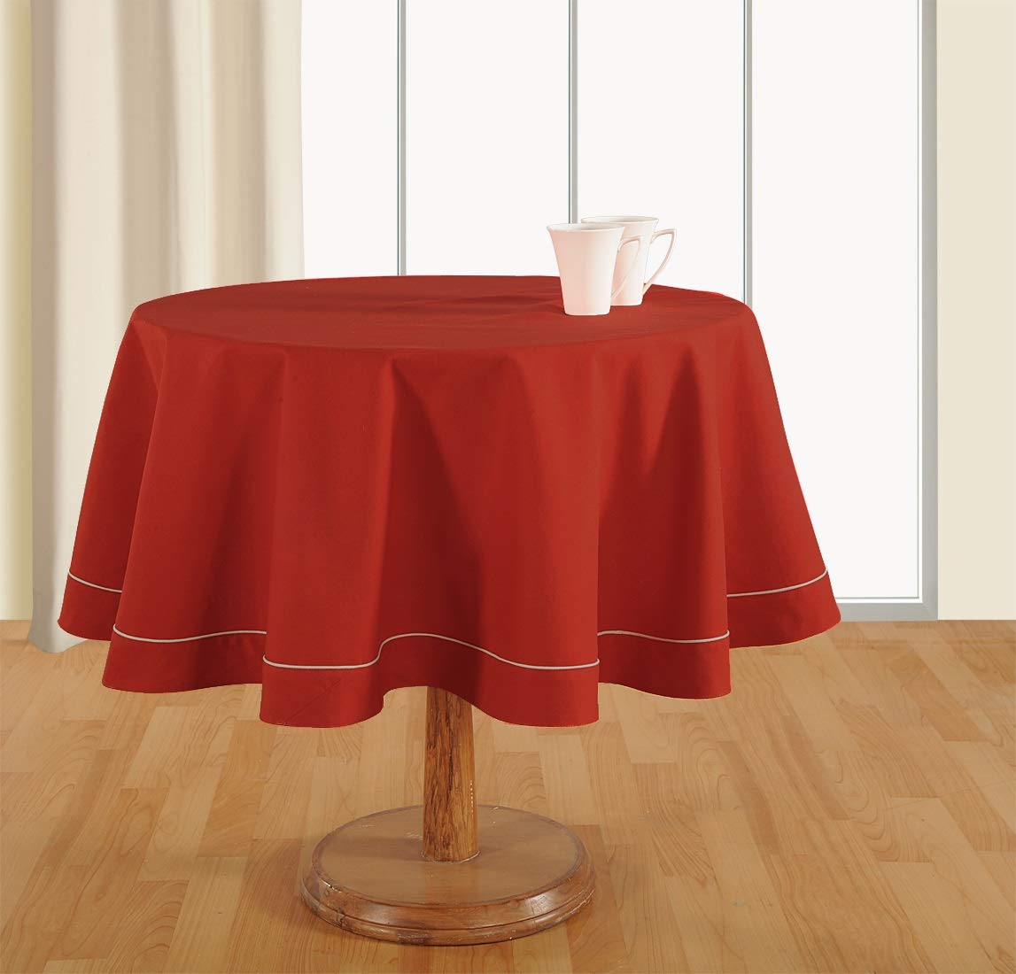 See full amazon price history chart for Swayam Plain Multipurpose Cotton (182cm Diameter) Round Table Cover/Cloth for 6 Seater Round Dining Table (Set 1) - 200TC, Color-Fast, Machine Washable, Red Swayam Plain Multipurpose Cotton (182cm Diameter) Round Table Cover/Cloth for 6 Seater Round Dining Table (Set 1) - 200TC, Color-Fast, Machine Washable, Red (B08HV4L4GH) Amazon Price History, Amazon Price Tracker
