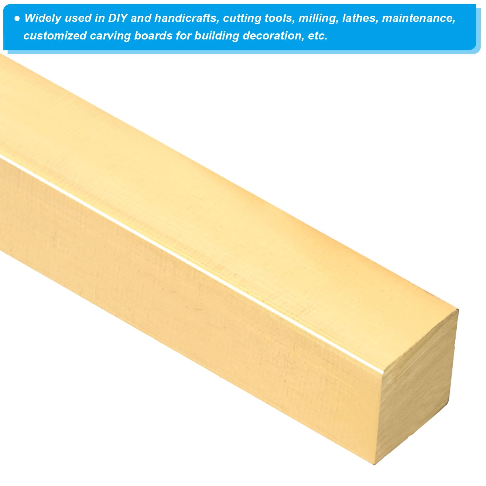 H59 Brass Square Bar - Crafting & Decoration -4