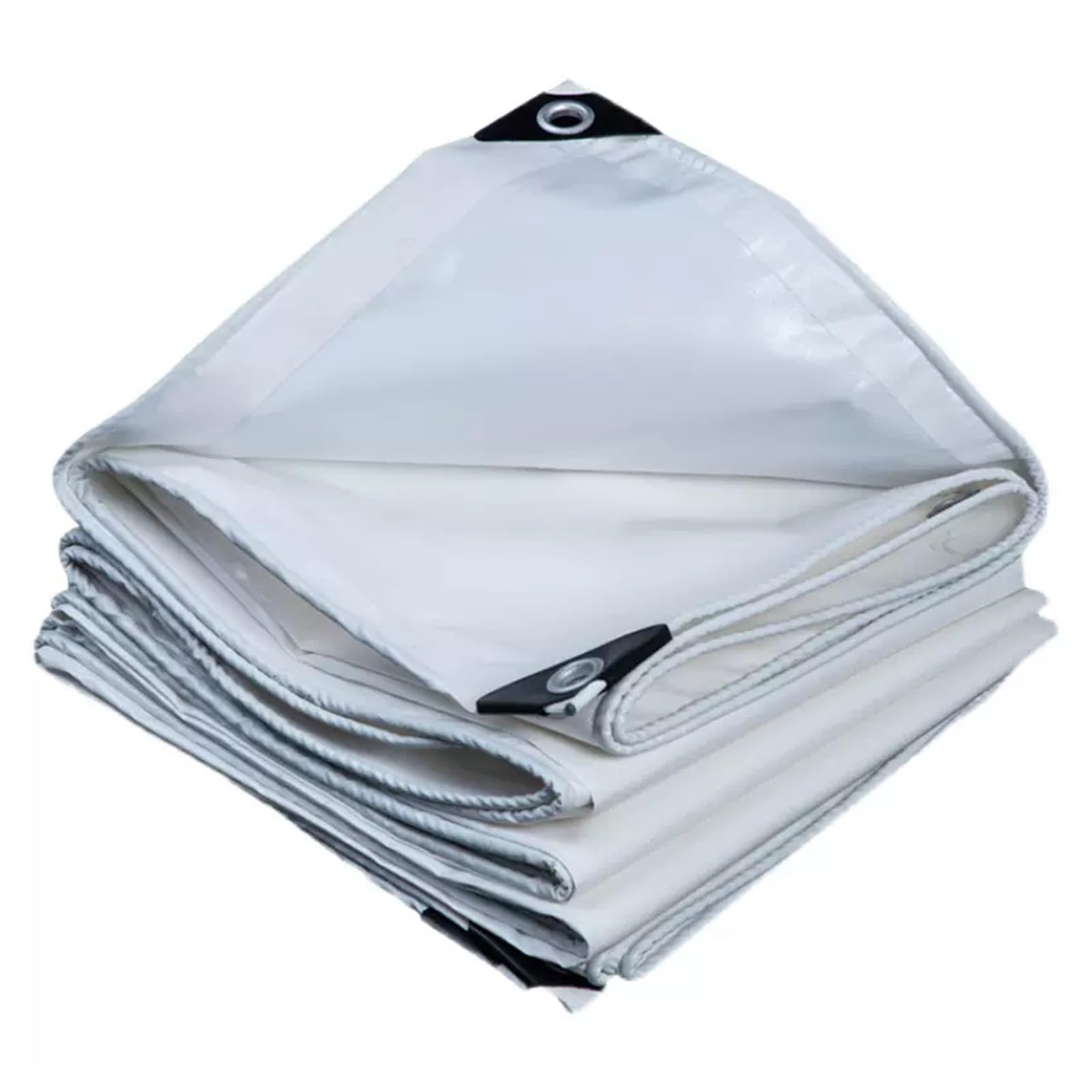 White Tarpaulin Heavy Duty 3x3m 3x4m 4x8m Waterproof Tarp Sheet Cover, Thicken Durable Canvas Tarp with Grommets and Reinforced Edges for Outdoor Use(2x2m) : Tools & Home Improvement