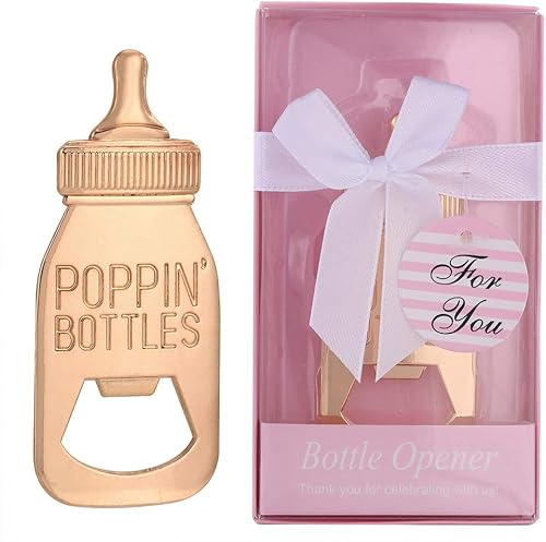 Miniatura 4 de DAJAMAI Paquete de 18 regalos para baby shower abrebotellas para decoración de baby shower recuerdos abridores de botellas con exquisita caja de