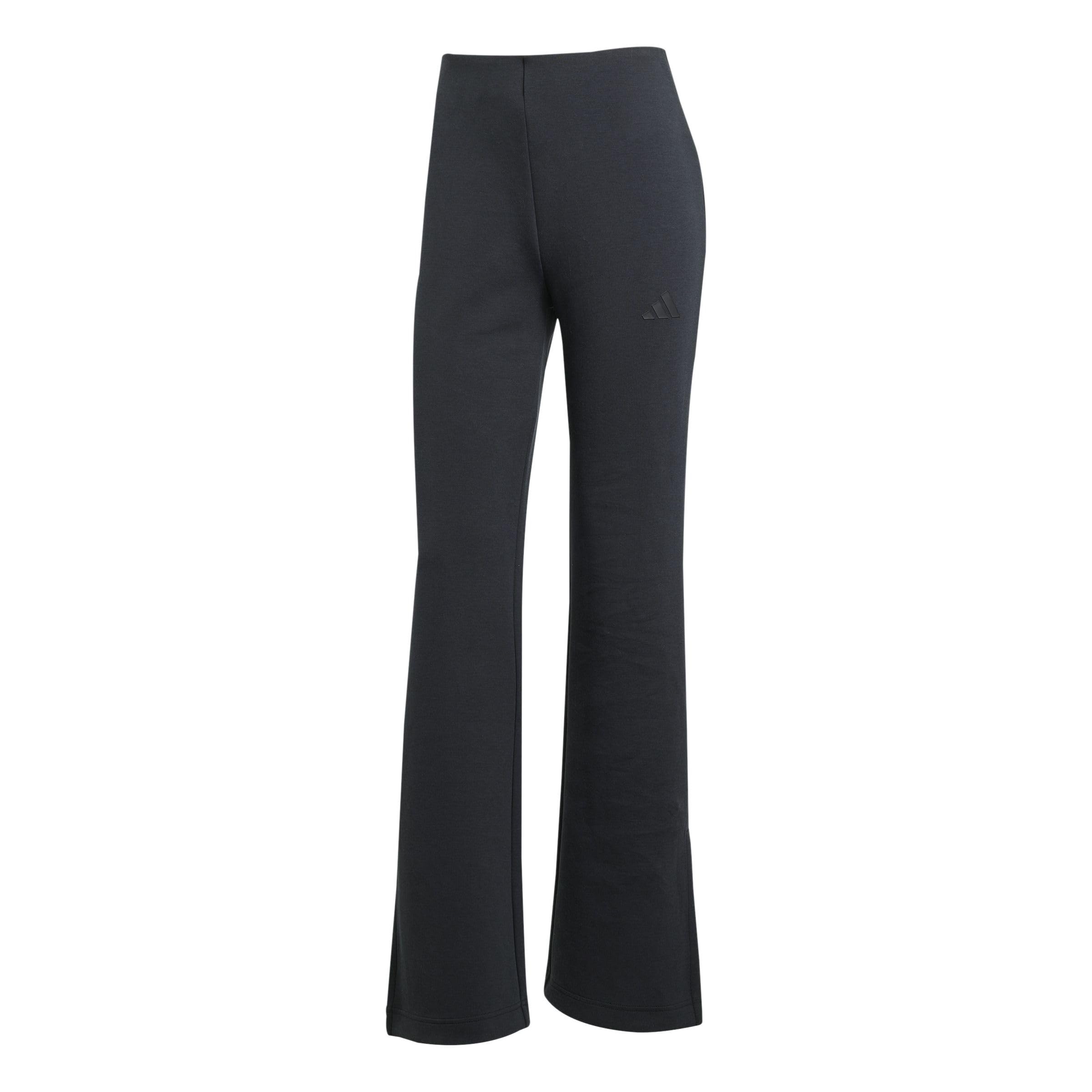 adidas Women's Soft LUX Flared Pants, Black, XXL