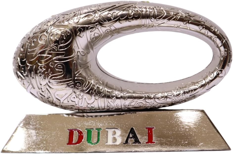 Glorious AvenueMuseum Of The Future 3D Sculpture | Indoor Elegant Table Decor Souvenir Model | Decoration Piece For Home Office Gift Use (Silver)