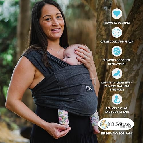 Miniatura 4 de Active Yoga Baby K'tan - Portabebés Envoltura #1 fácil pre-envuelta  Tela de yoga suave  Protección solar UVAUVB  Transpirable de secado rápido
