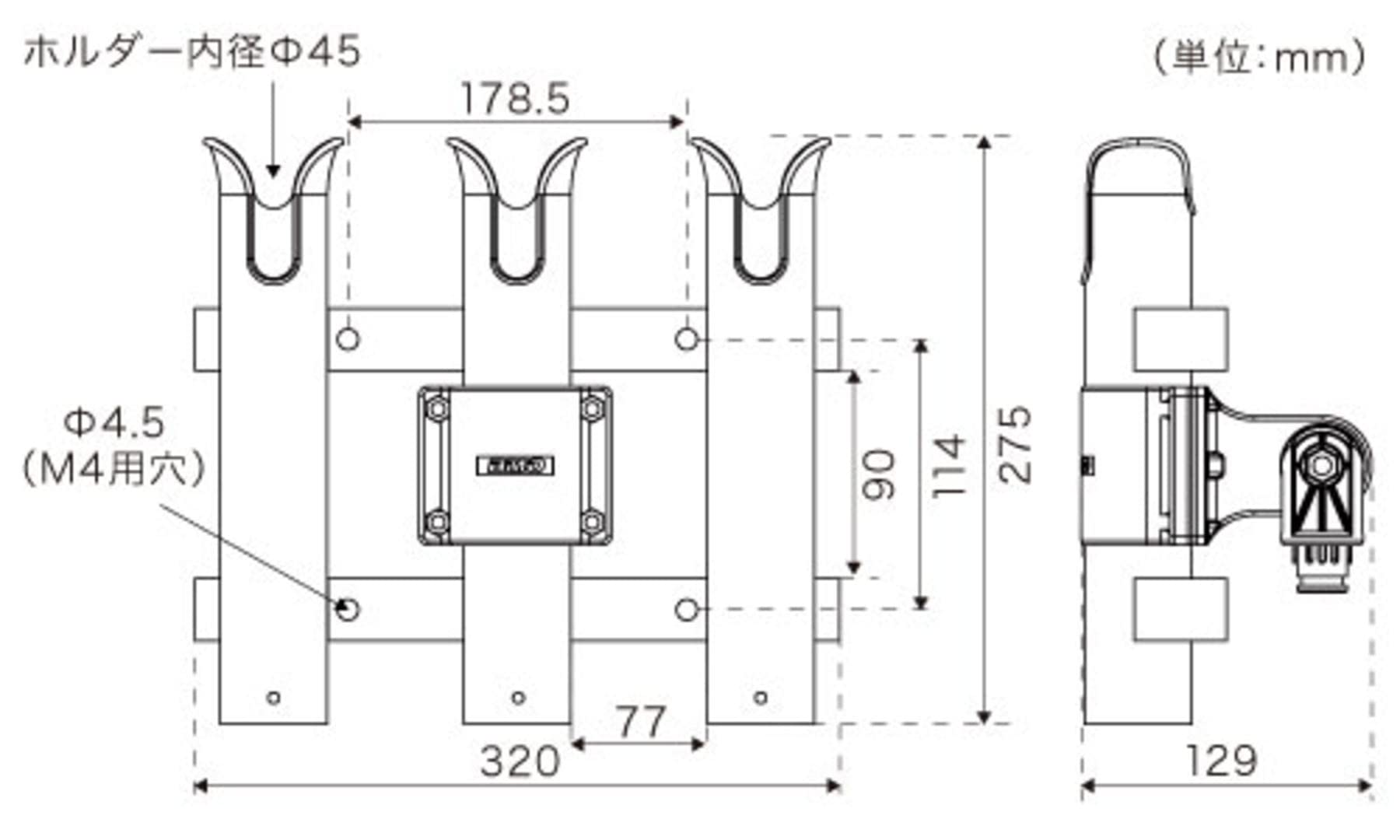 Amazon | BMO JAPAN(ビーエムオージャパン) 連ロッドホルダー用