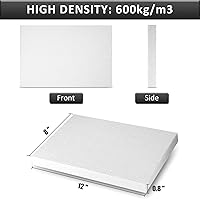 Vista 2 de BXI Tablero de aislamiento térmico de fibra de cerámica (2732F) - 12 x 8 x 0.8 pulgadas, paquete de 1 - inorgánico - ignífugo, resistente al calor