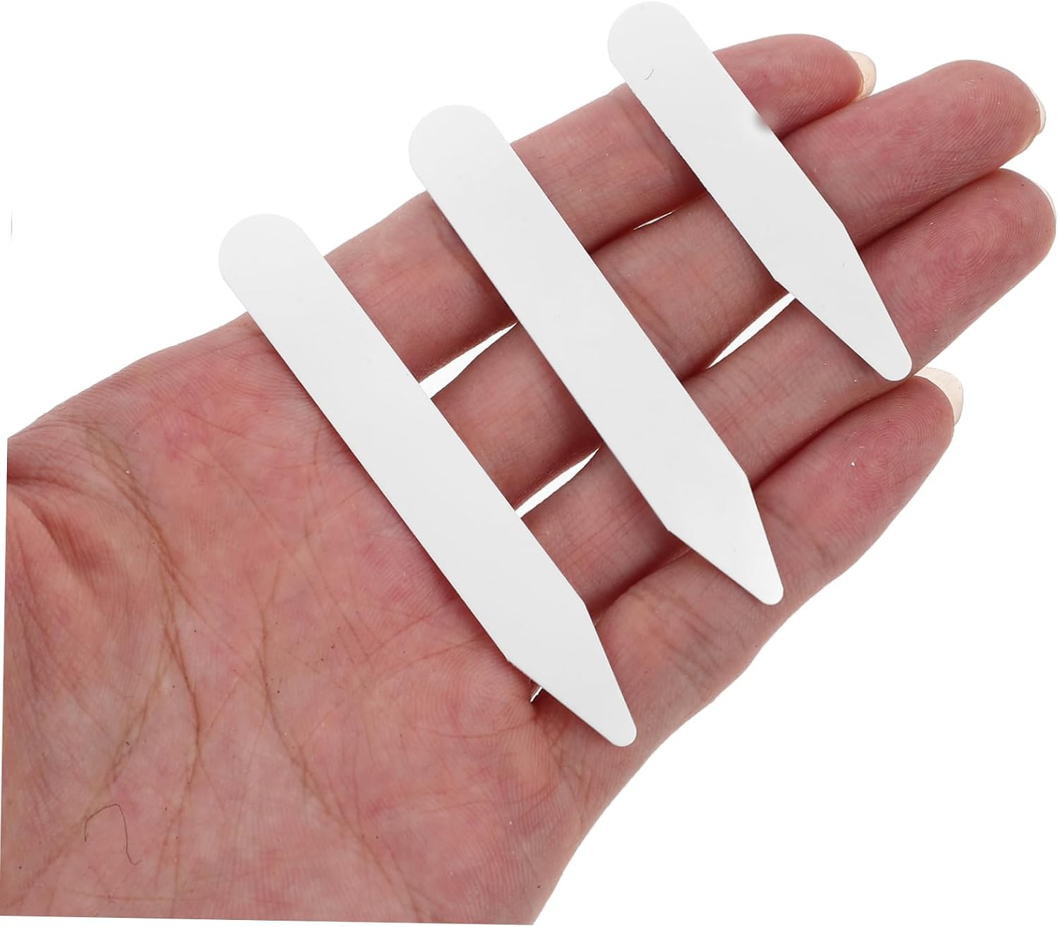 Didiseaon 200pcs Men Dress Collar Support Collar Stays in Nylon Plastic for Crisp Tie