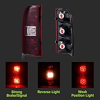 Vista 4 de Luces traseras compatibles con Chevy Silverado 1500 2500 HD 3500 HD 2007-2013 GMC Sierra 2500 HD 2012-2014 Luces traseras sin arnés de cableado