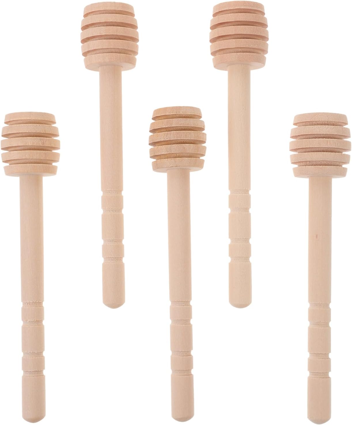 Wooden Honey Dipper Sticks 10pcs for Tea Coffee Syrup Mixing
