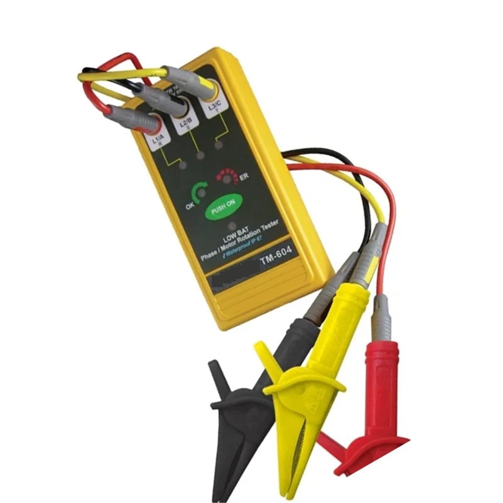 Analizador de Redes Electricas, TM-604 Tester 3 faz/rotacji silnika