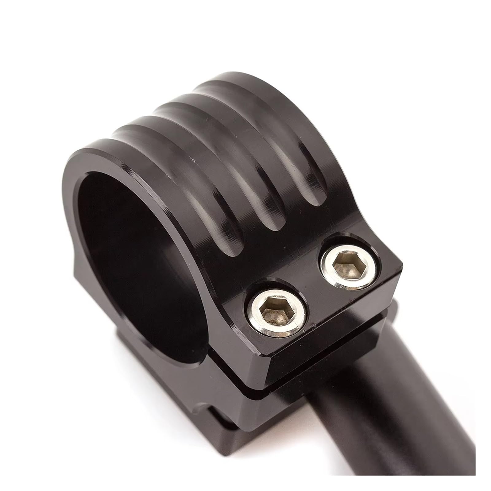 Universale CNC Rised 31 33 35 36 37 41 43 45 47 50 51mm Moto Clip On Ons Forcella Riser 7/8 "22MM Manubrio Riser Manubrio Moto(Riser Black 50mm)