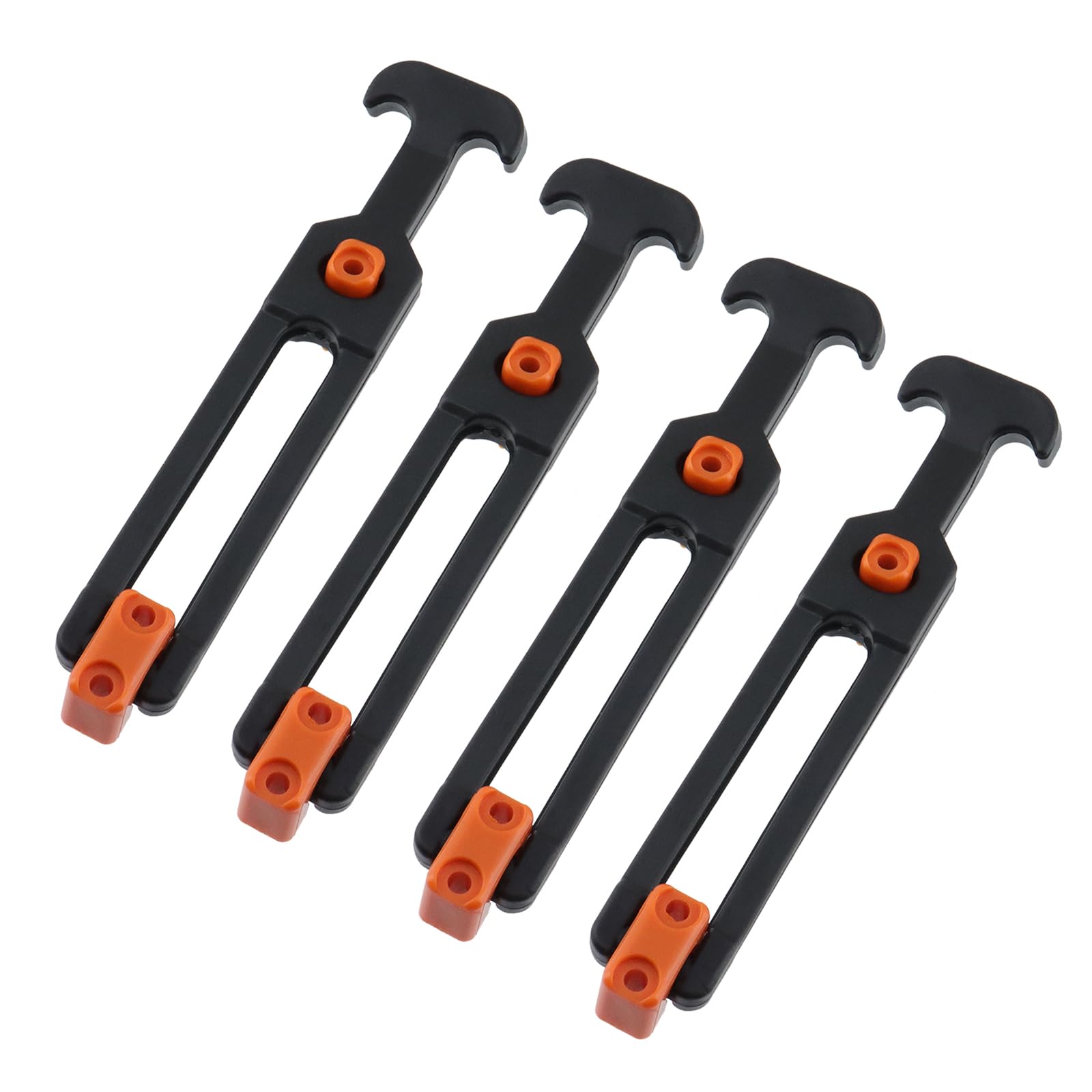 T Tulead Rubber Draw Latch 200×44mm Orange Cooler Latch Hatch Toolbox Replacement T Handle Latch 4PCS with Screws