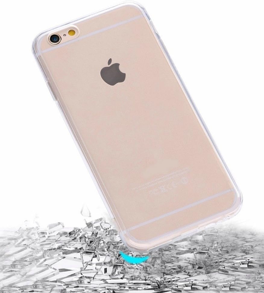 Protective back case for iPhone of TPU rubber gel clear and flexible transparent crystal soft silicone (iPHONE 6)