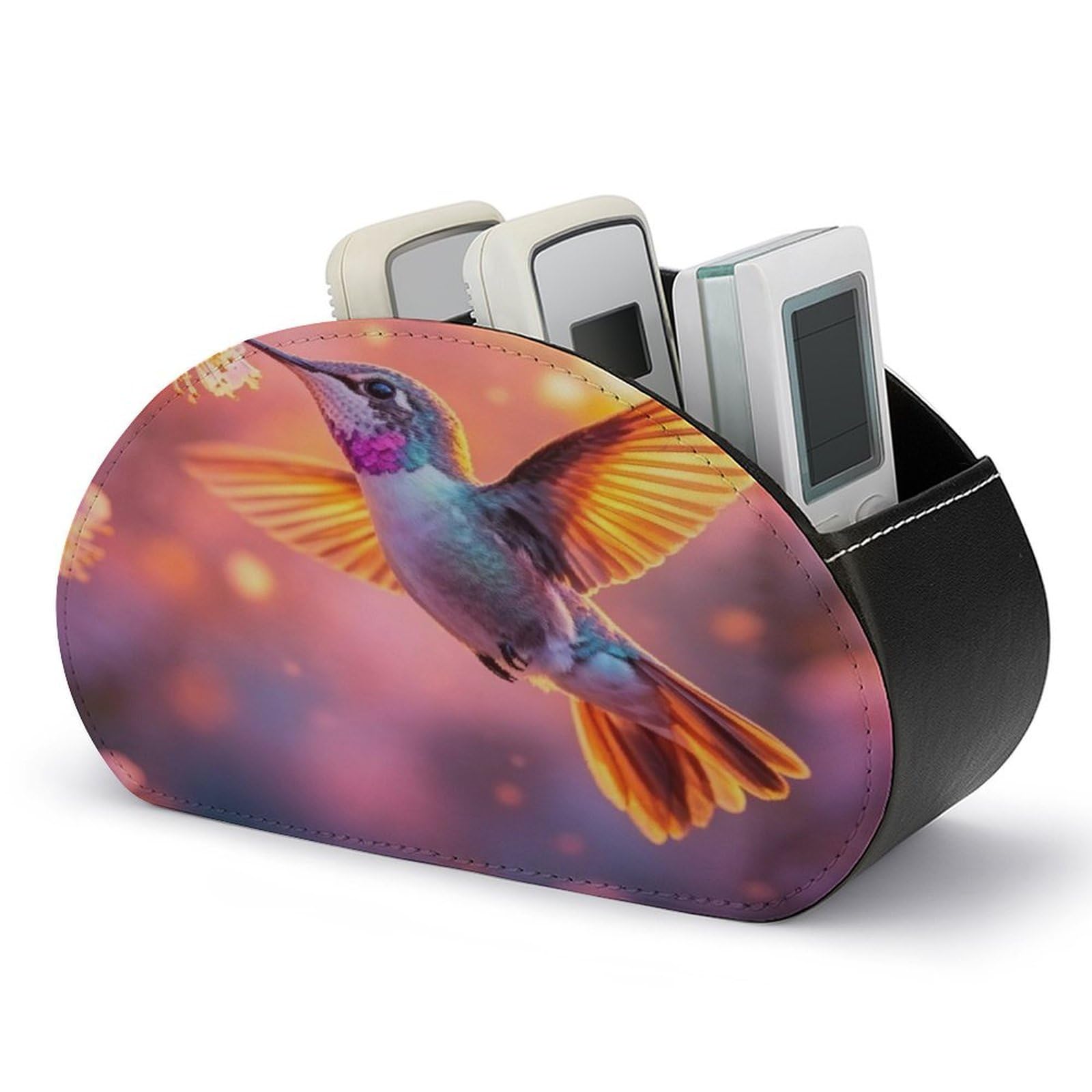 Btcowzrv Style Hummingbird Remote Control Holder With 5 Compartments