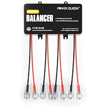 Power Queen Battery Equalizer 48V 4 * 12V, Voltage Balancer for 12V/24V/36V/48V Batteries Bank, Supports for LiFePO4, Lead Acid, Gel, FLA, SLA Battery, Perfect for RV Solar Home Off Grid