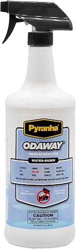 Pyranha Odaway Eliminador de olores a base de agua, 32 fl oz. Botella pulverizadora
