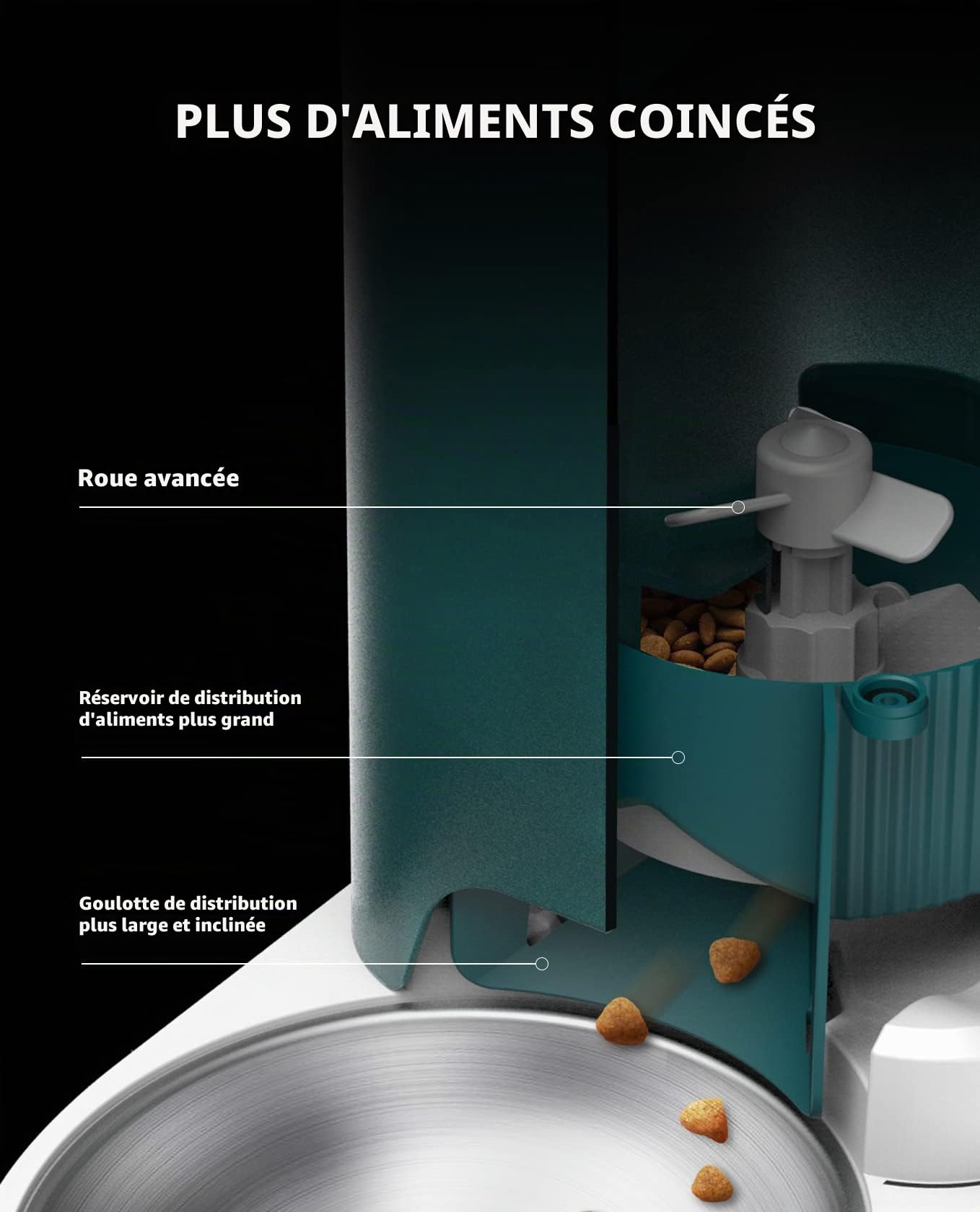 Petkit Smart Solo Distributeur Automatique de Nourriture 3 litres Gris