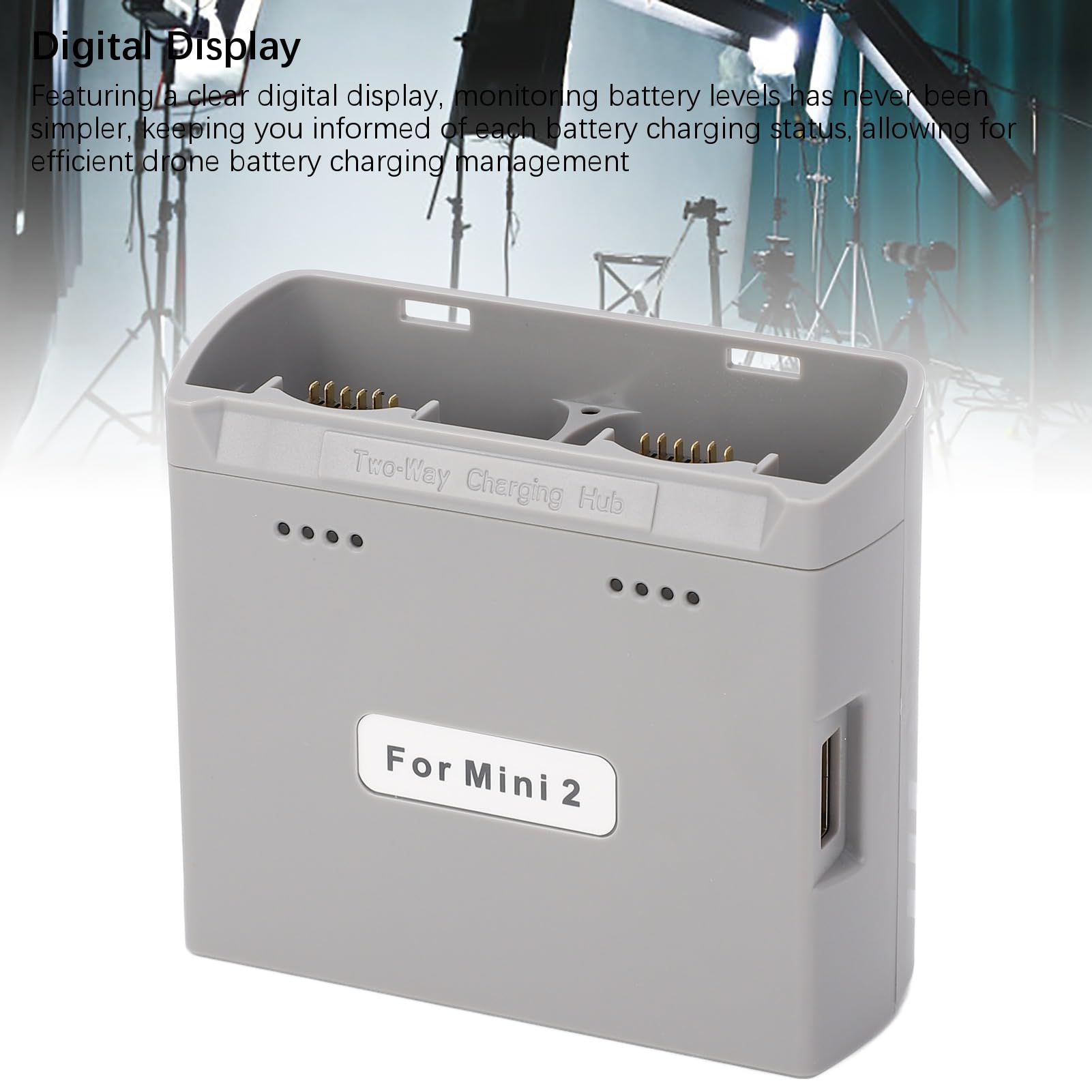 Hub di Ricarica per Batterie per Droni, Gestore di Ricarica Rapida PD Hub di Ricarica a Doppia Via Adatto per Mini 4K Mini2 Mini SE Mini2 SE, Batteria per Droni, Accessori per