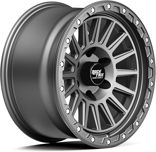 Miniatura 9 de RockTrix RT113 - Rueda de 20 pulgadas compatible con Ford F150 2009-2024 18x9 6x135 (desplazamiento de -0.47 pulgadas, retroceso de 4.5 pulgadas)