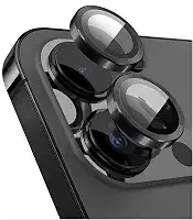 Kit 2 Película Lente Câmera Compatível Com iphone 11 iphone 12 tela 6,1 Lisa Preto