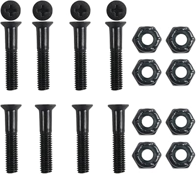 Amphetamine Skateboard Hardware Refresh Kit - ABEC 5 Bearings, Risers, 1 Hardware, Nuts
