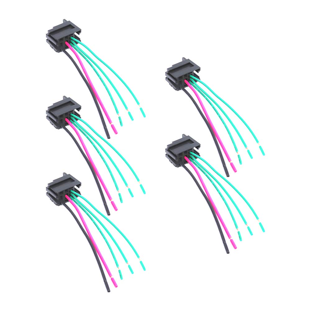 Fielect 5Pcs 6.35mm 6-Pin PCB Mount Headphone Jack Socket - Stereo Audio Connector Black