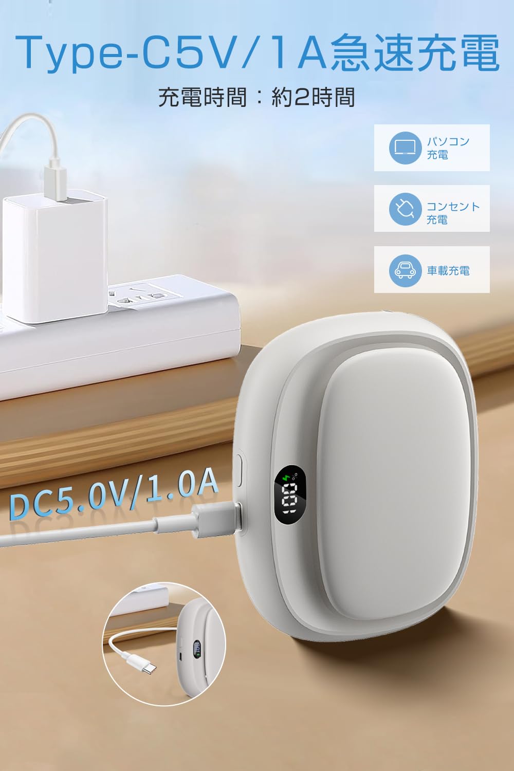 Amazon.co.jp: 【2025年夏・1台4役】 腰掛け扇風機 ベルトファン