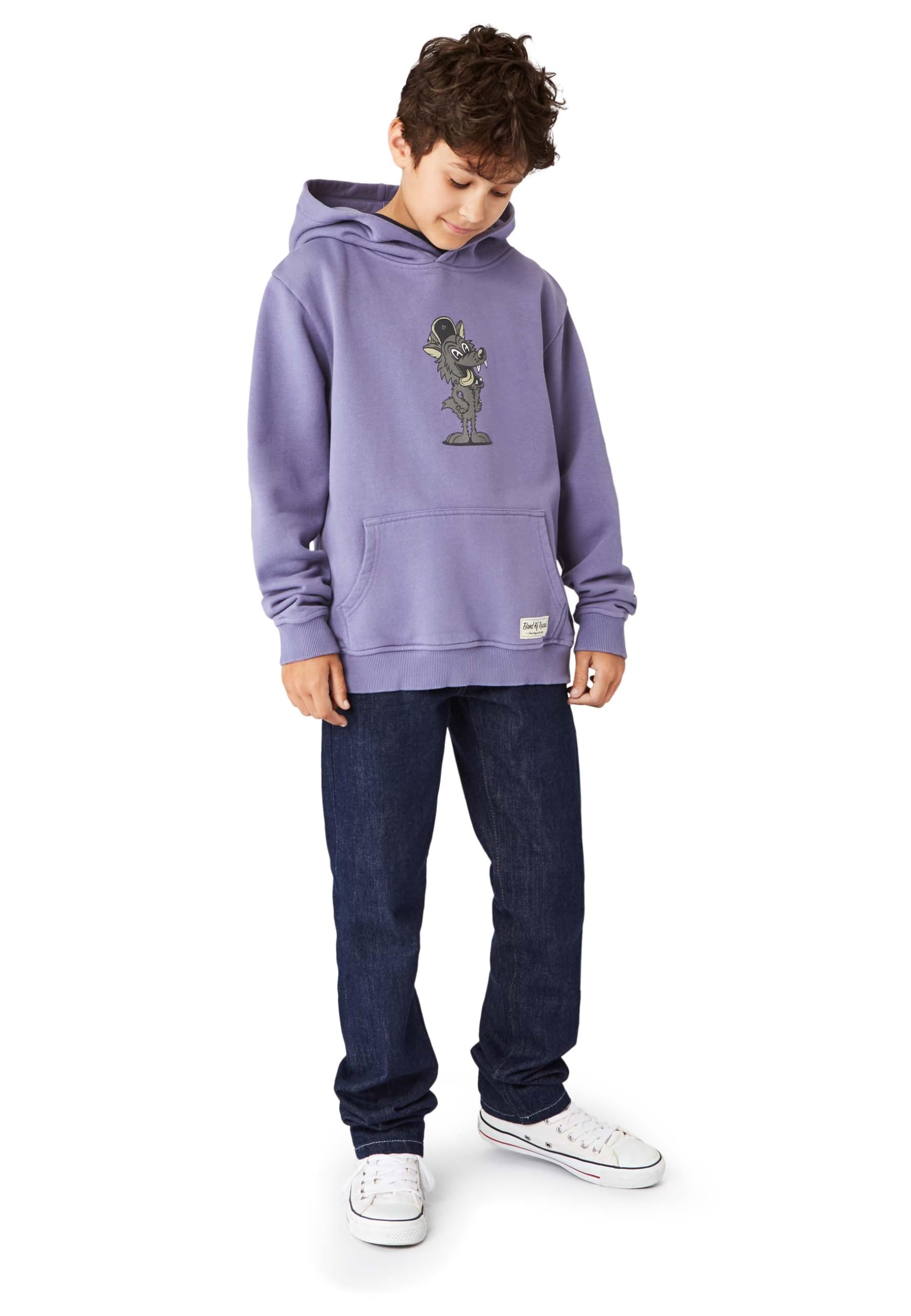 Band of Rascals Kinder Kapuzenpullover Wolf aus Bio-Baumwolle