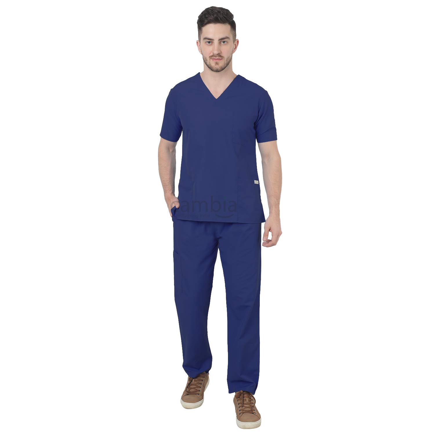 Cambia Scrub Suits for Doctors Men/OT Dress Unisex (XXXXL, Royal Blue)-picture-15