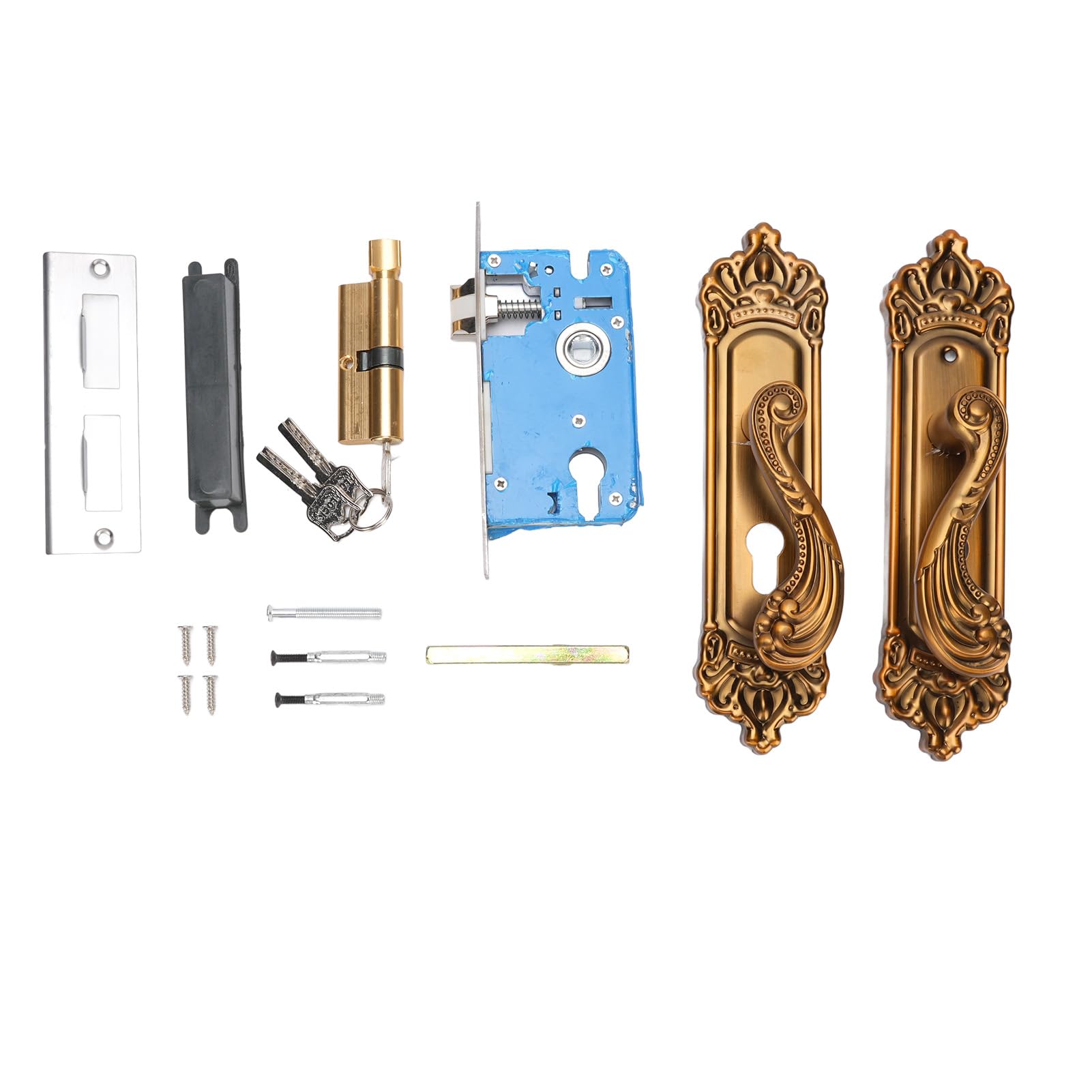 Serrure à levier de porte d'entrée intérieure en aluminium style européen