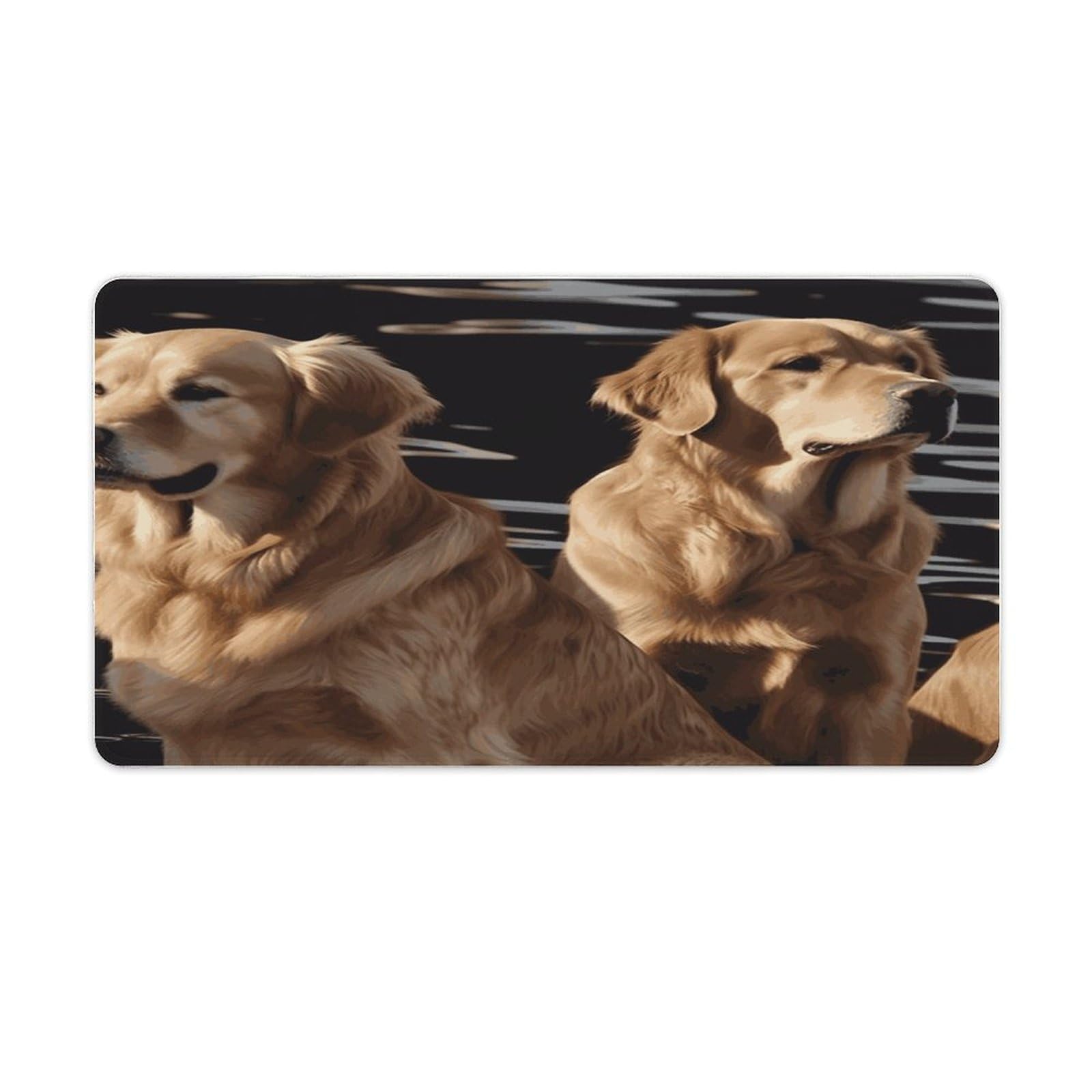 Tapis de bureau Golden Retriever imperméable pour la rentrée universitaire - 8