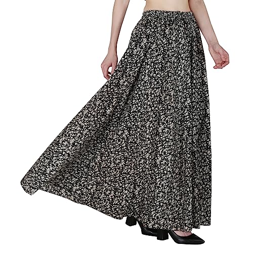 Image of Sttoffa Cotton Printed Women Wear Maxi Long Skirt 40 inch inch Full Length