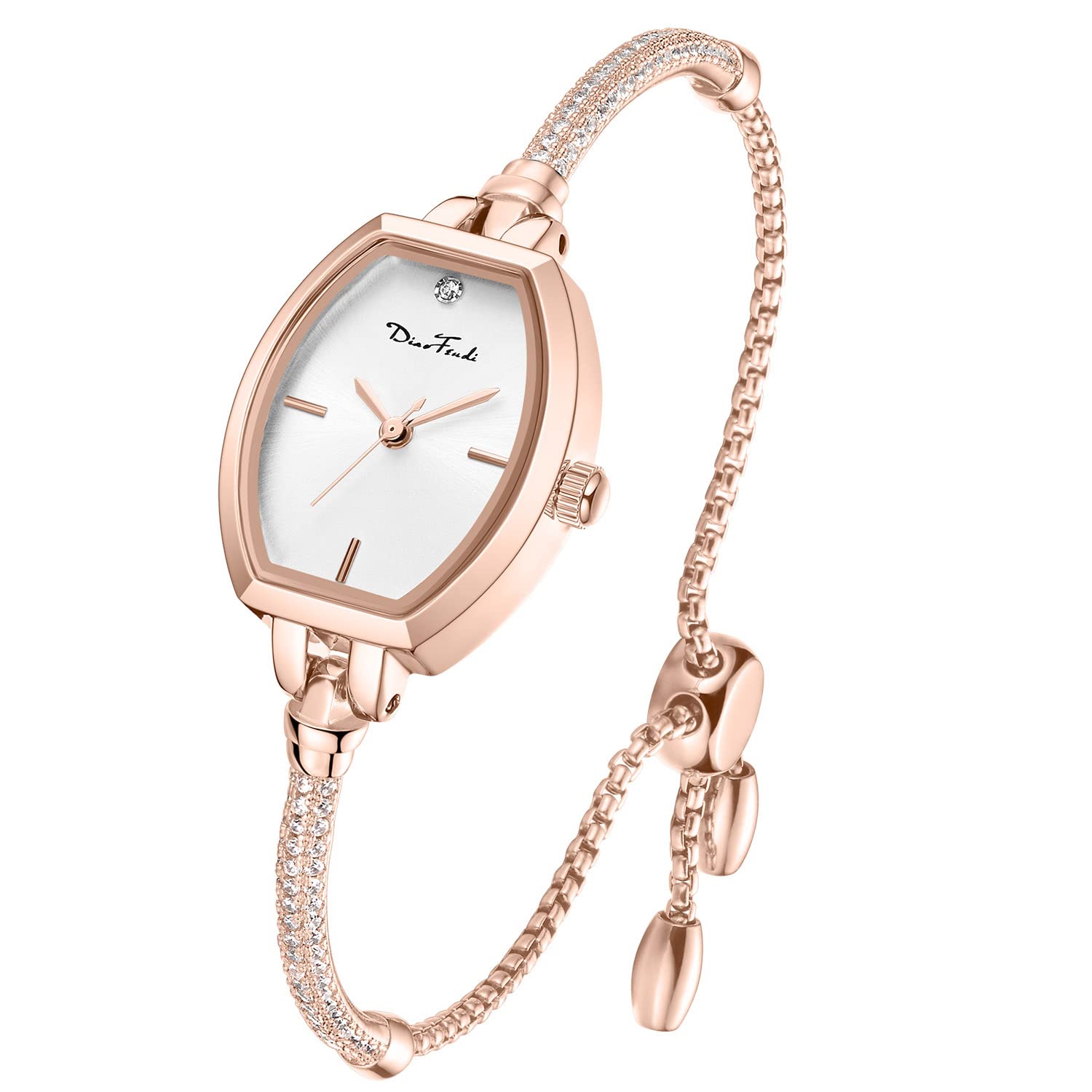 Petite Bracelet Watch for Women, Gifts for Girlfriend Diamond Dress Analog Watch Waterproof