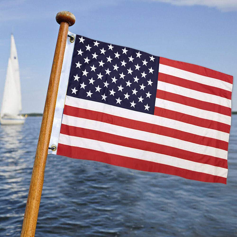 Sports Flags Pennants Company USA American Small Boat Golf Cart Flag