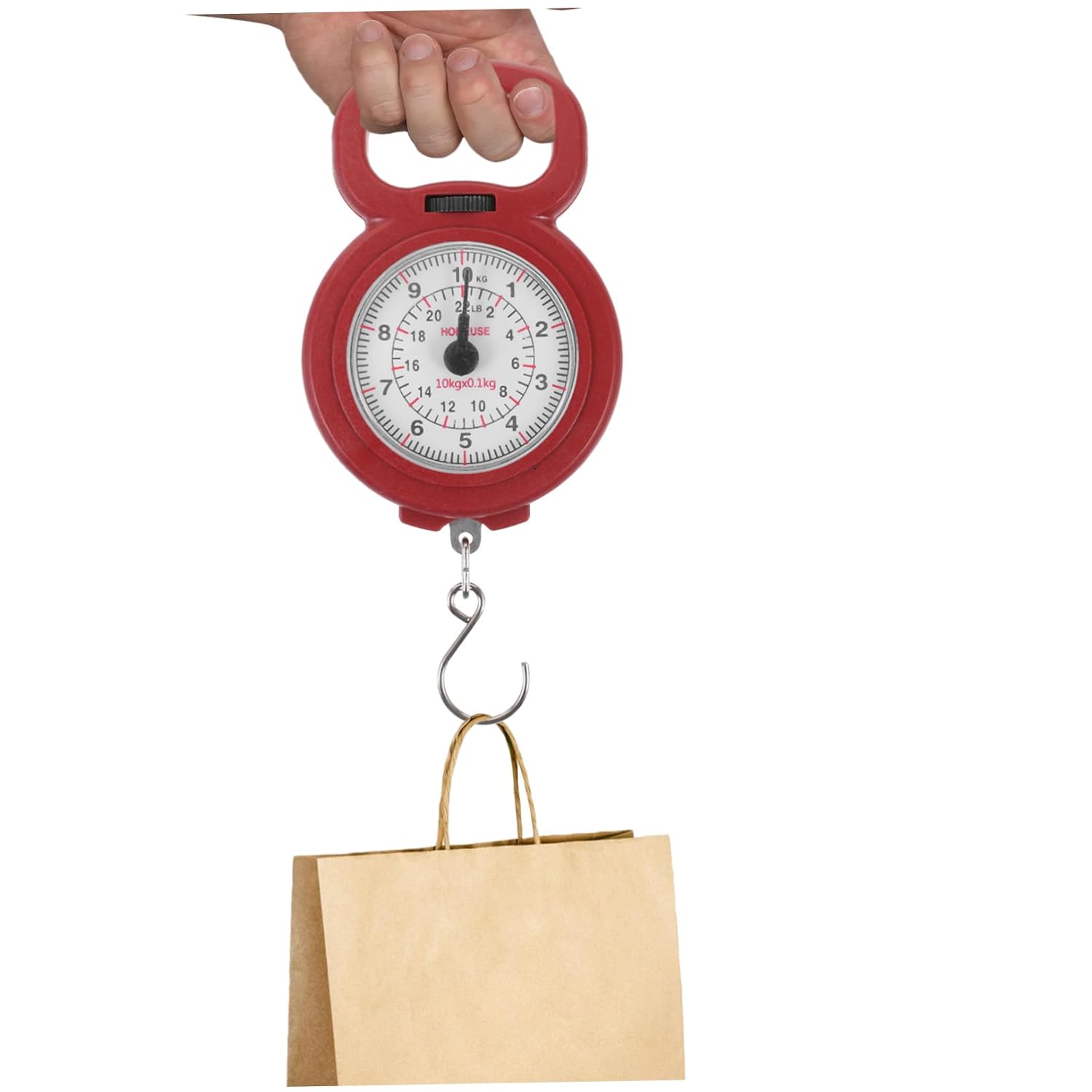 GALPADA 2pcs Lightweight Hanging Scale Digital Screen Scale Hand Spring Produce Compact Weighing for Luggage Easy to Read Display Range Random Color