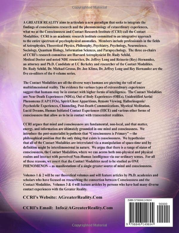 Miniatura 2 de Vol 1. A Greater Reality The New Paradigm of Nonlocal Consciousness, the Paranormal & the Contact Modalities (A GREATER REALITY The New Paradigm ...
