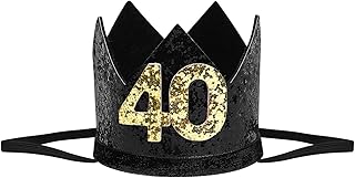 SENRN Kids Hats Womens Hats Men's Hats & Caps 40th Birthday 40 Years Birthday Hats- Birthday Party Headband Decorations Men Caps Kids Hats Womens Hats