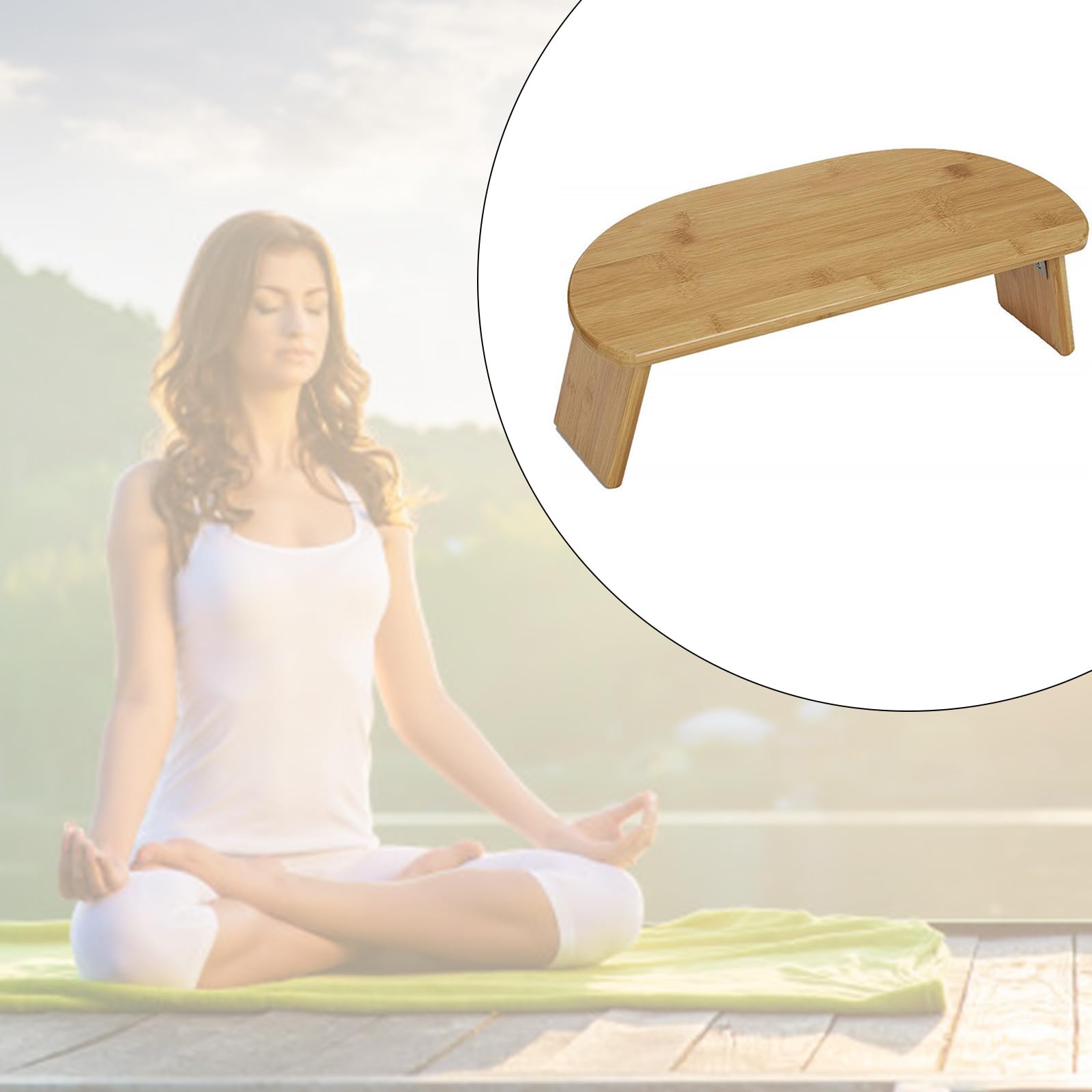 Kompakte Bambus Meditationsbänke Multifunktional Kniete Holzbänke Für Den Gebrauch Zu Hause Oder Freien