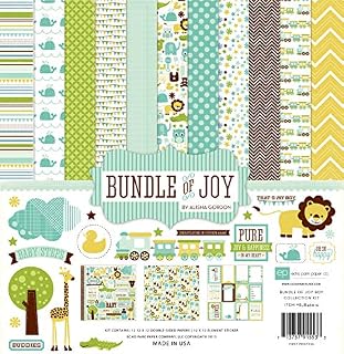 Echo Park Paper Echo Park Collection Kit x 12-inch, Bundle of Joy Boy, Paper, Multicolored, 12-x-12-Inch
