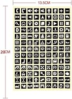 Vista 2 de 240 calcomanías luminosas para automóvil, panel de instrumentos, botón de decoración de camión, interruptor basculante, etiqueta de circuito