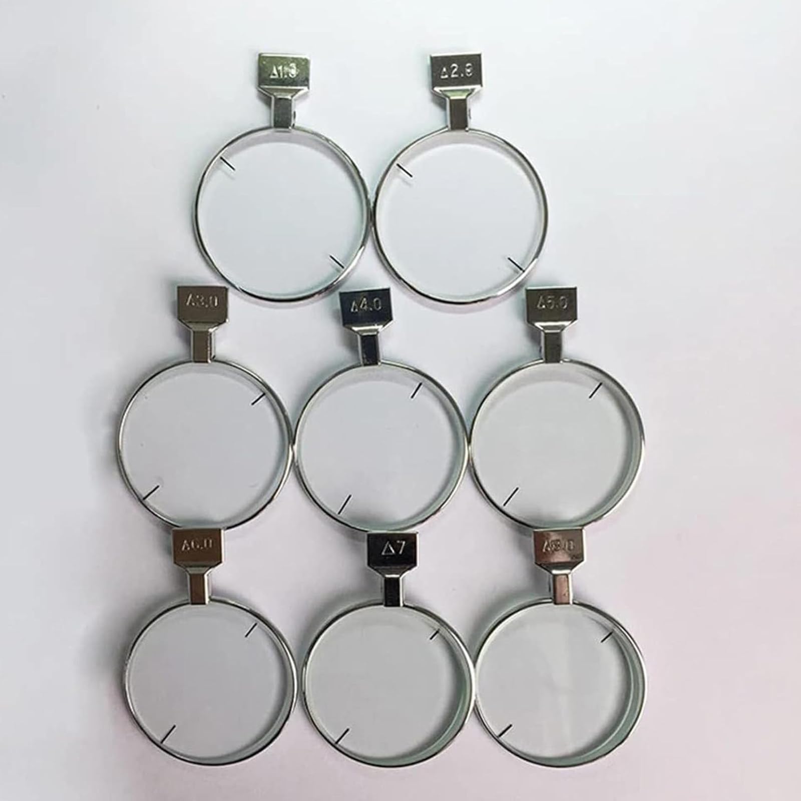 Set di Lenti di Prova ottiche da 104 Pezzi Kit di optometria con Bordo in Metallo Scatola di Alluminio con Montatura in Metallo Custodia per Occhiali di Prova Custodia per Occhiali, Telaio di Prova