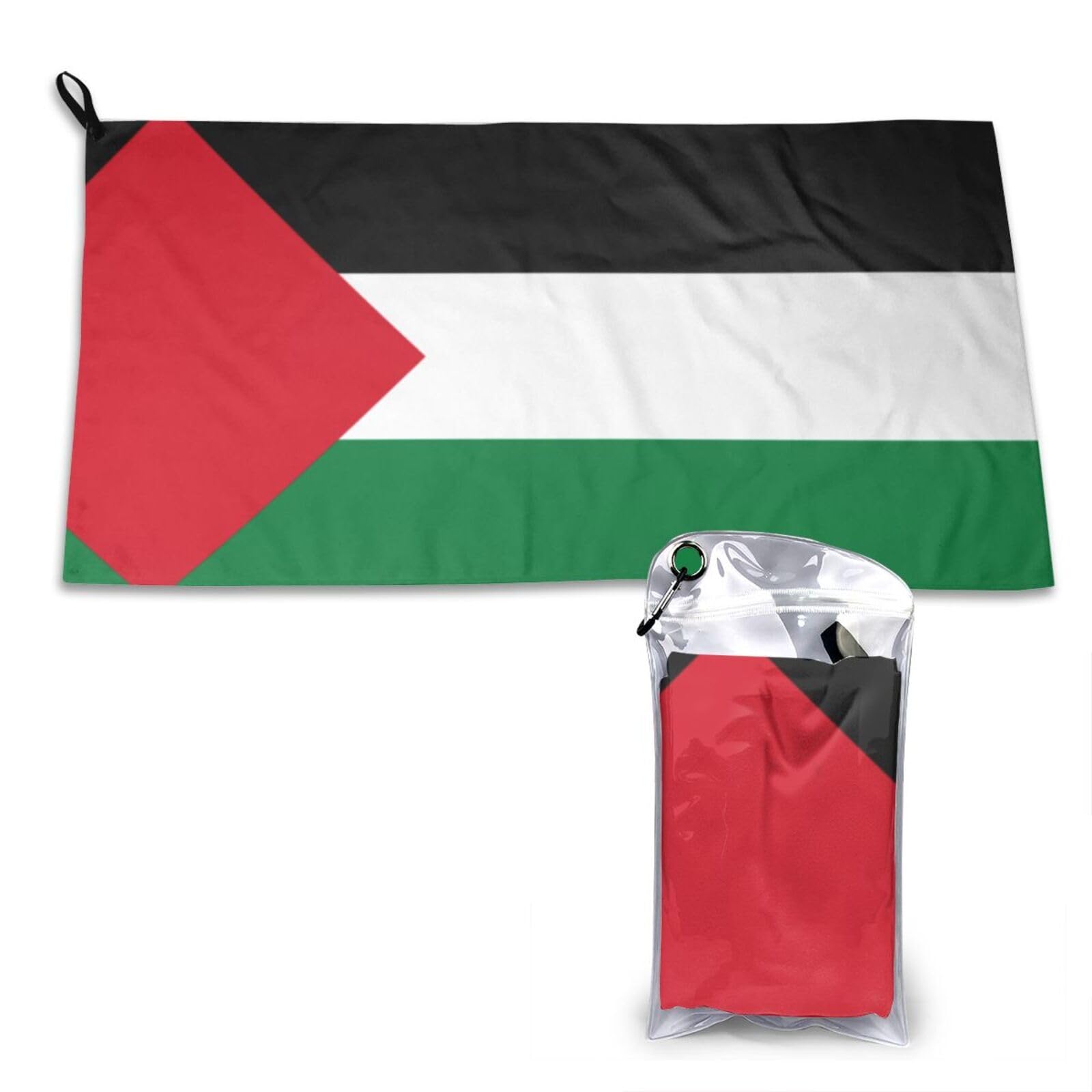 DUYKIMQW Flag of Palestine Print Quick Dry Towel 16x31.5in White