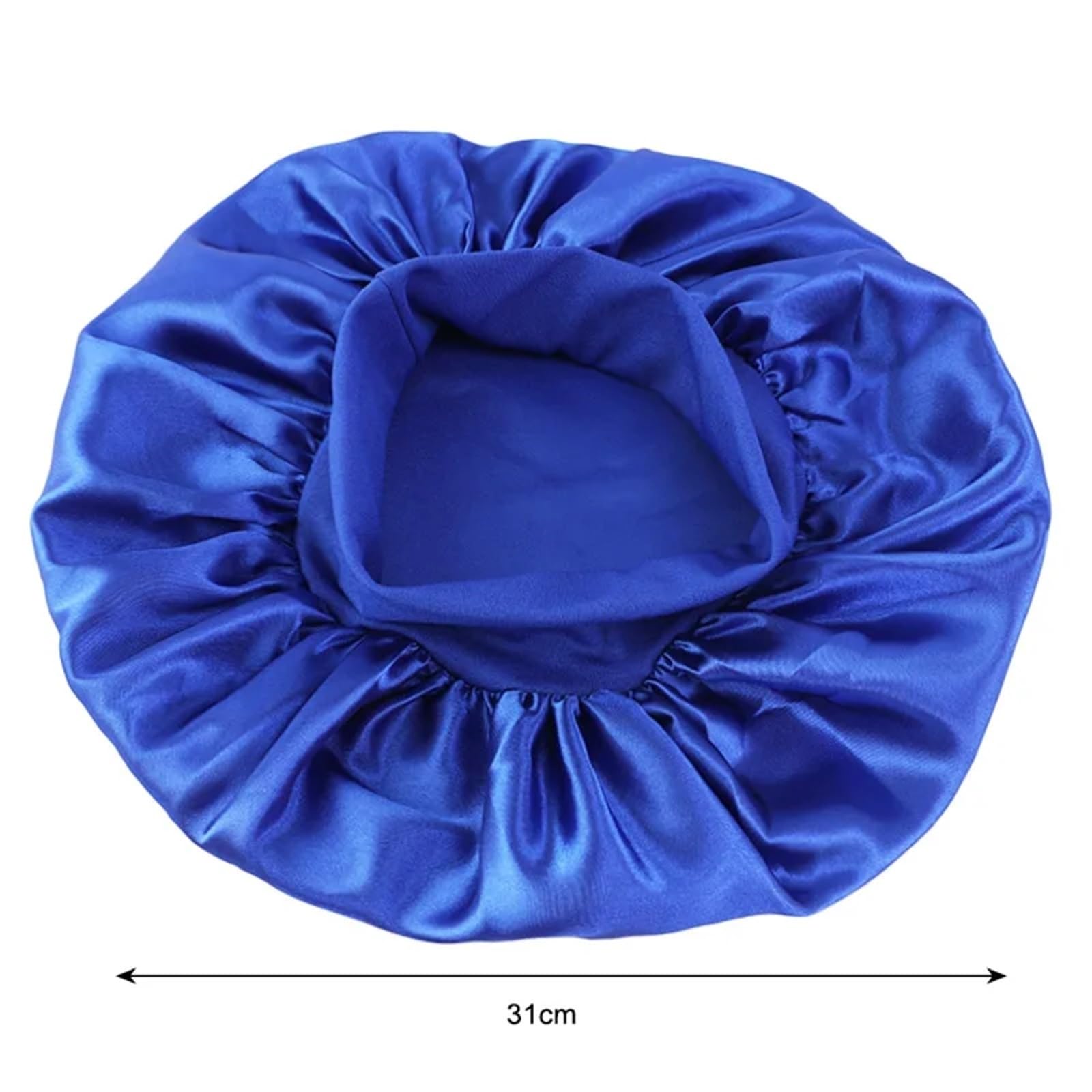 Cofano In Seta Cofano Unisex Cappello A Tesa Larga In Raso Solido Cura Dei Capelli Cuffia For Bagno For Il Sonno Fascia Elastica Morbida Avvolgimento For La Testa(Black)