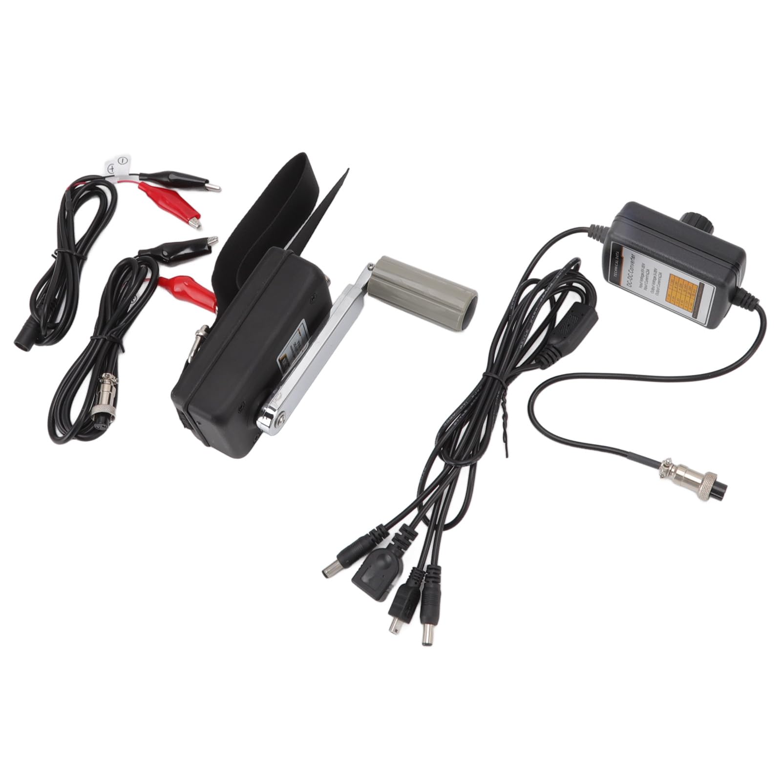 Generatore a manovella Generatore di corrente manuale portatile ad alta efficienza da 30 W per escursioni di campeggio di emergenza all'aperto Design compatto leggero in le