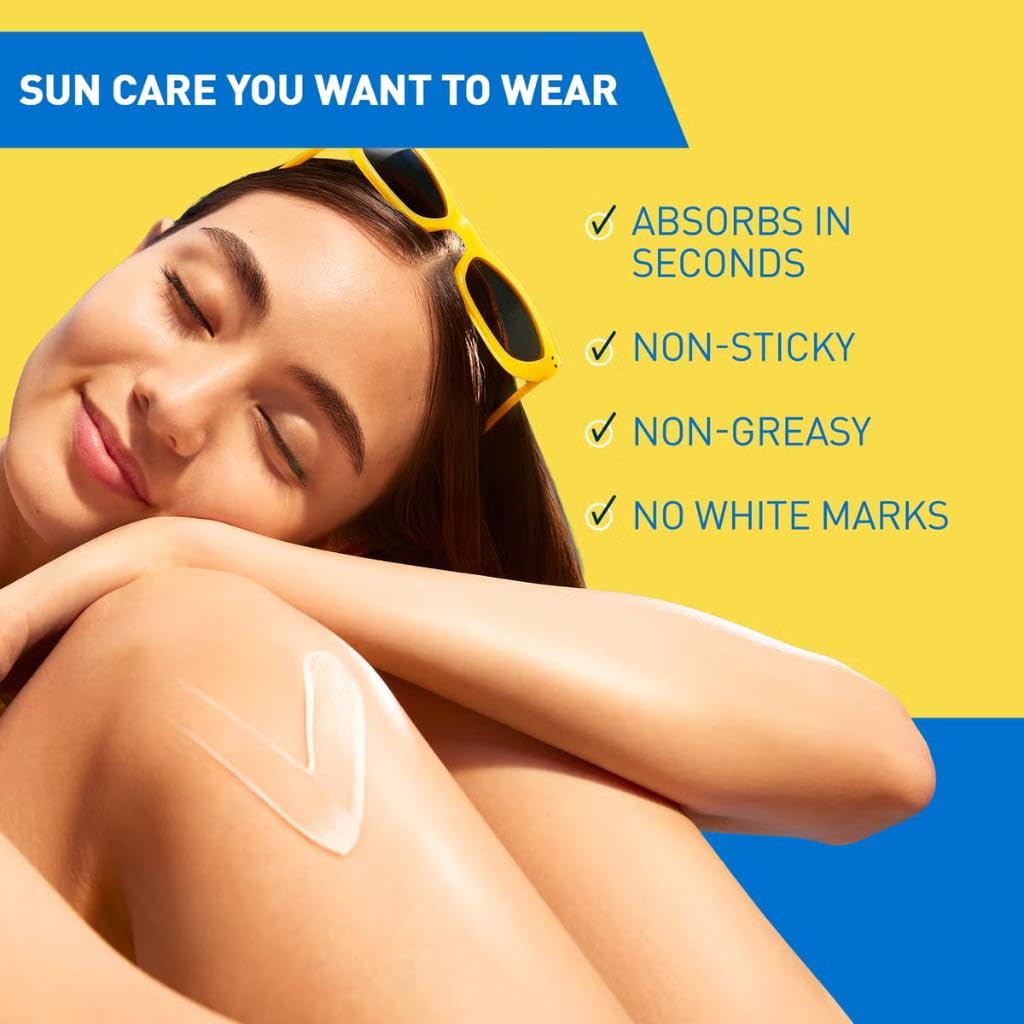 CeraVe Protezione Solare Idratante Invisibile SPF50+, Per Tutte le Tipologie di Pelle, Protezione Molto Alta, Idratazione 24 ore, Texture Leggera e Invisibile sulla Pelle, 177ml