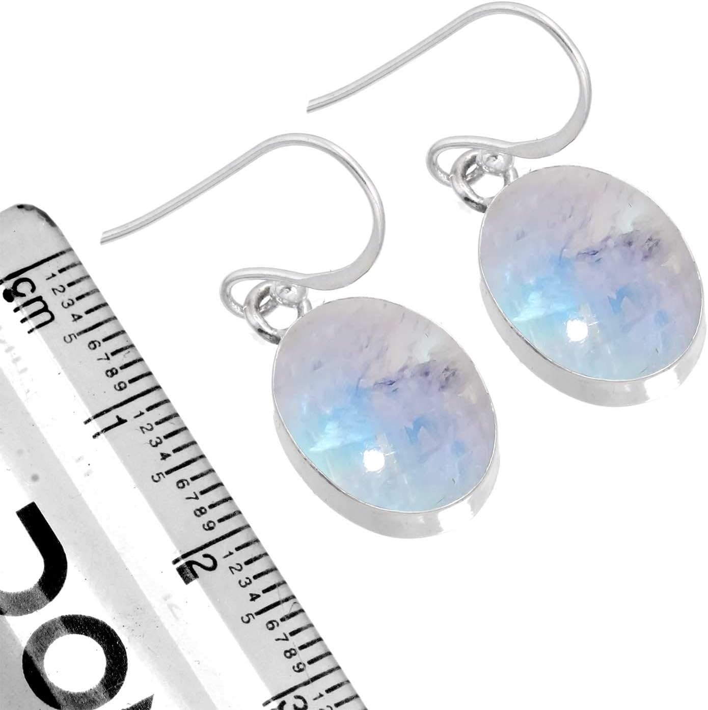 Genuine 925 Sterling Silver Handmade Jewelry Oval Onyx, Carnelian, Lapis, Pearl Natural Gemstone Boho Drop Dangle Earring For Women