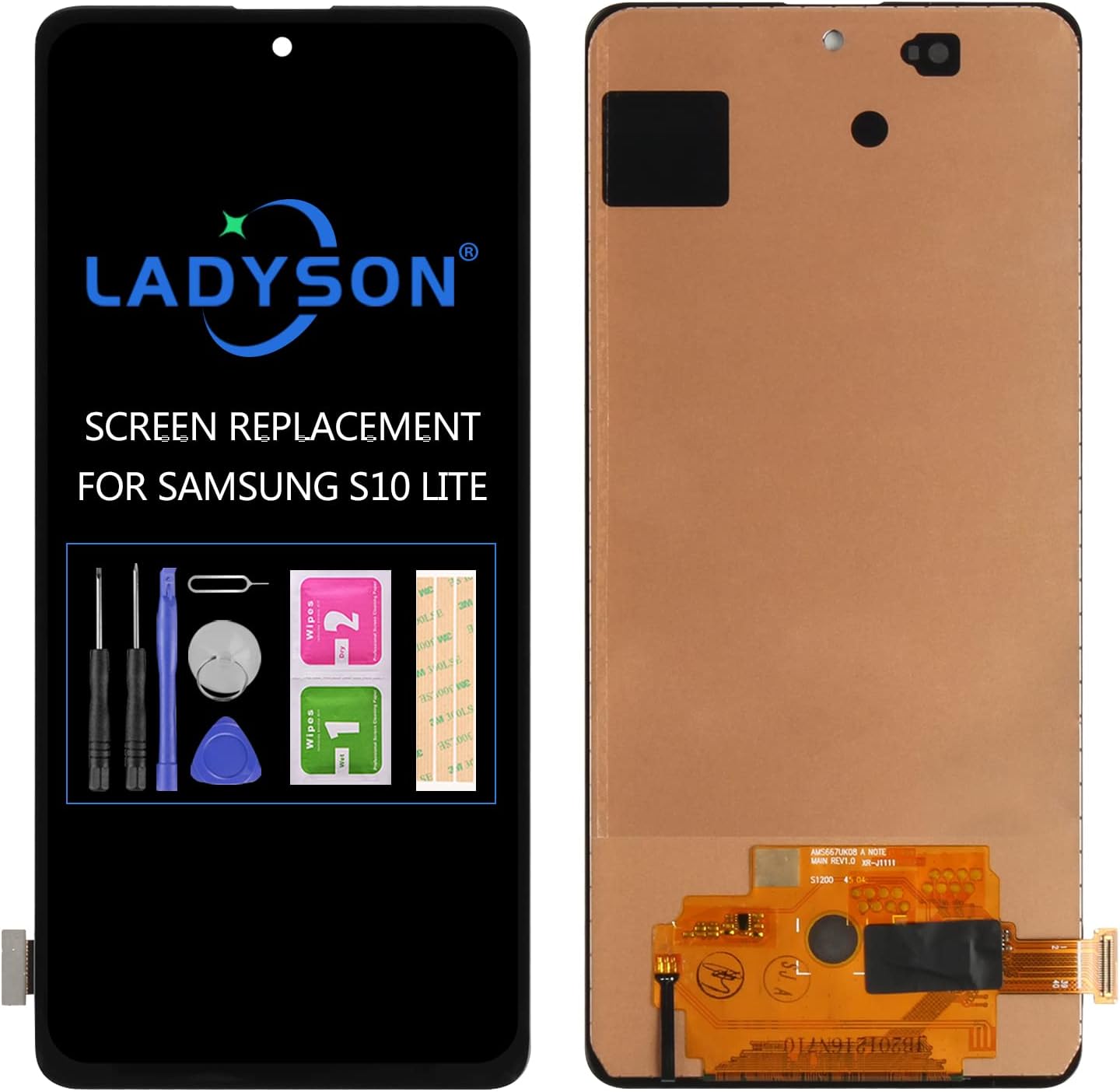 Original For Samsung Galaxy S10 Lite Screen Replacement G770 LCD SM-G770F SM-G770F/DS SM-G770F/DSM SM-G770U1 Display Touch Glass Panel Digitizer Assembly Repair Parts Kits