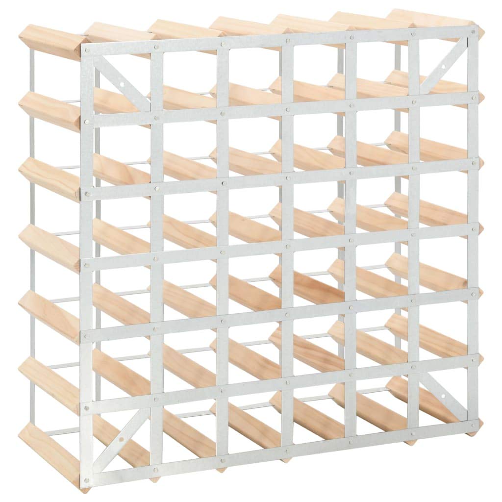 Homgoday Botellero de vino, botellero de vino, botellero de vino, porta vino, mueble portavini, portavini de 42 botellas de madera maciza de pino