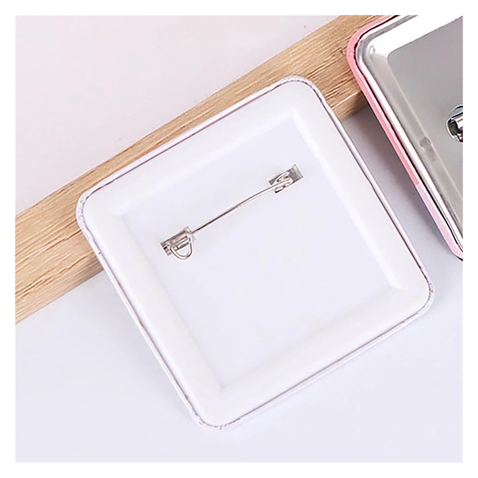 Matériau for badge à épingle carrée 50 x 50 mm, aimants for réfrigérateur, pièces de fabrication, fournitures Compatible(Soft magnet)