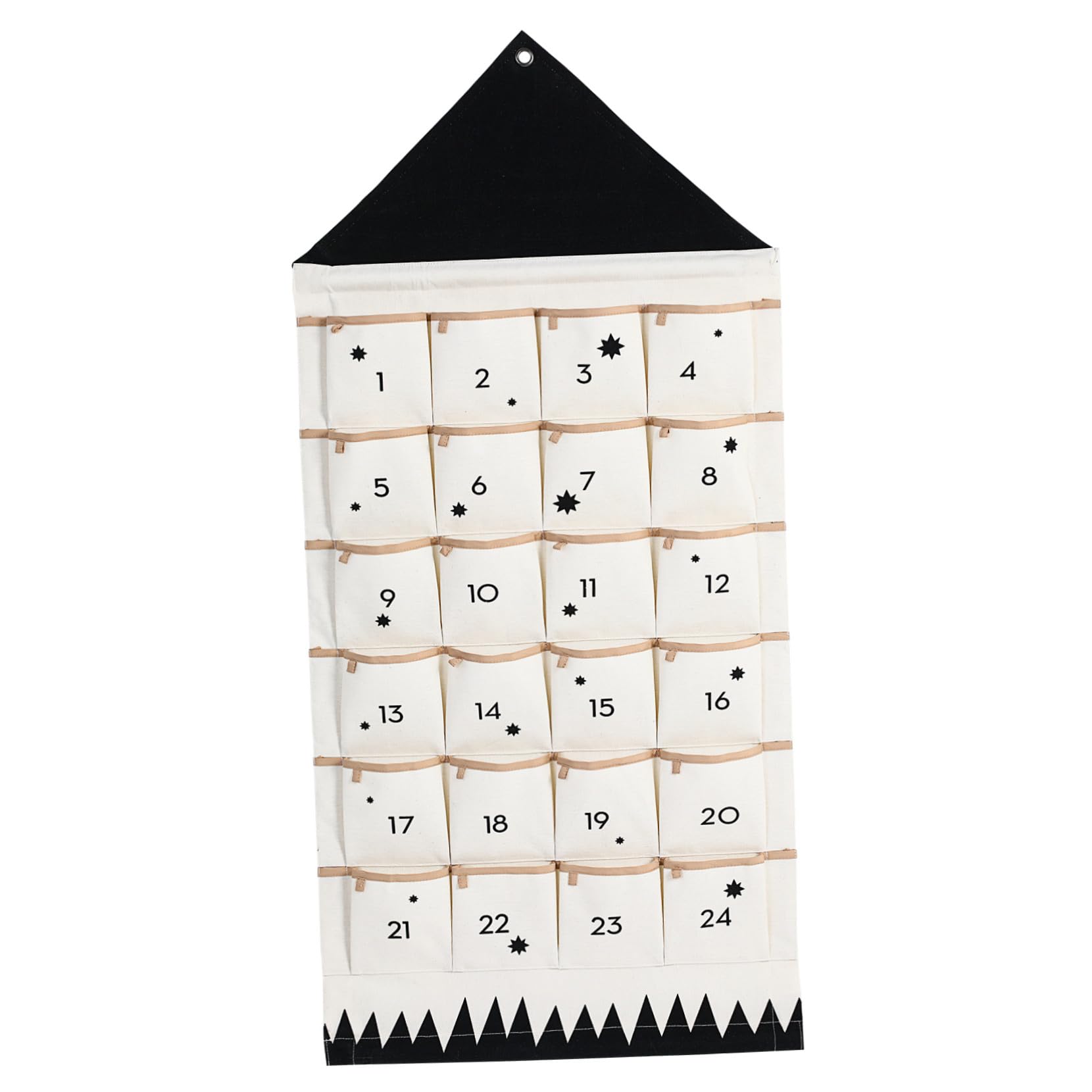Adventskalender Mit Fächern Aus Canvas Wandbeutel Organizer Für Kinderzimmer Und Weihnachtsdeko Zum Befüllen